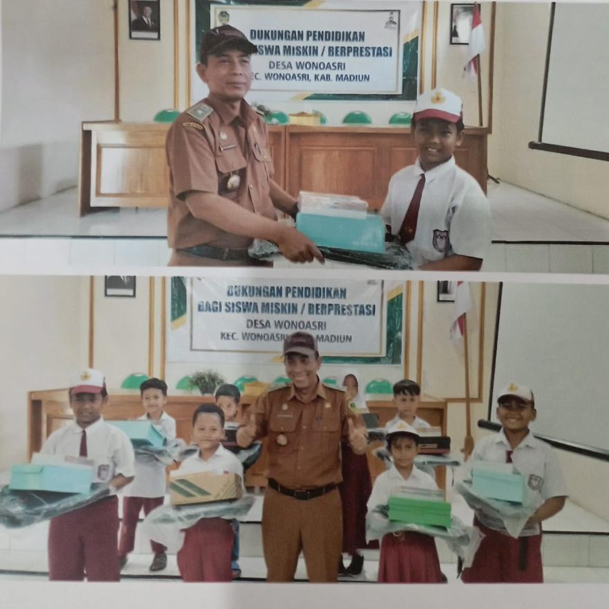 PENYALURAN BANTUAN PERLENGKAPAN SEKOLAH BAGI SISWA MISKIN DAN BERPRESTASI
